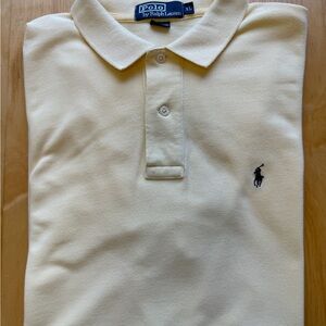 Polo Ralph Lauren Yellow Polo Shirt XL Classic Fit Short Sleeve Logo